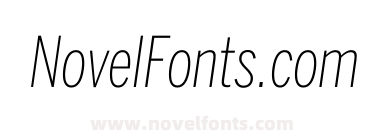 Benton Sans Compressed Extra Light Italic