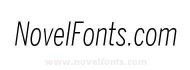 Benton Sans Compressed Light Italic