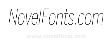 Benton Sans Compressed Thin Italic