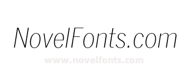 Benton Sans Condensed Extra Light Italic
