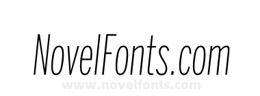 Benton Sans Extra Compressed Extra Light Italic