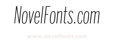 Benton Sans Extra Compressed Extra Light Italic