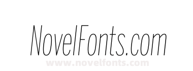 Benton Sans Extra Compressed Thin Italic