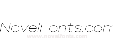 Benton Sans Wide Thin Italic