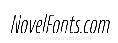 Bernina Sans Compressed Light Italic