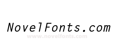 Letter Gothic MT Bold Oblique