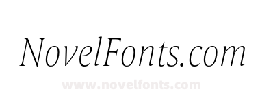 Candide Condensed Thin Italic