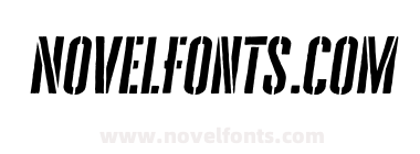 Cheddar Gothic Stencil Italic