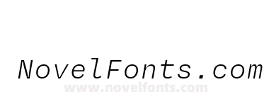 Degular Mono Demo Light Italic