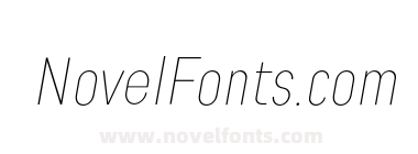Engula Thin Italic
