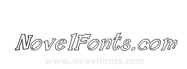 F2U Fancy II Outlines Italic