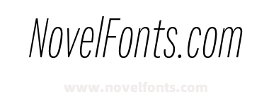 Fairweather Extra Light Italic