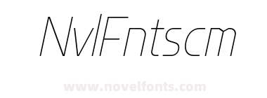 Flatory Sans DEMO Thin Semi Condensed Italic