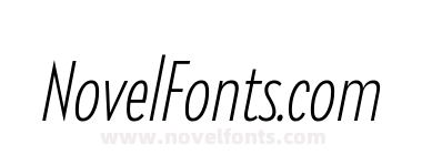 Galatea Extra Light Condensed Italic