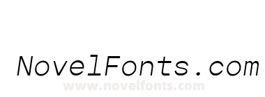 Gopher Mono Light Italic