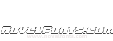 Hula Hoop Girl Outline Italic