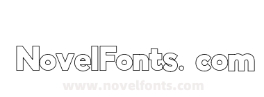 Indigo Outline Font Regular