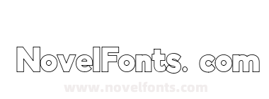 Indigo Outline Font Regular