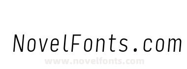 Input Sans Compressed Extra Light Italic