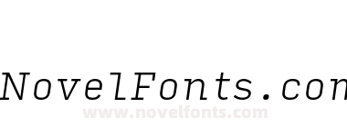 Input Serif Extra Light Italic