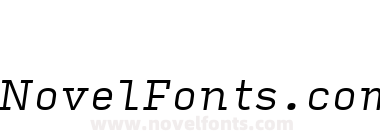 Input Serif Light Italic