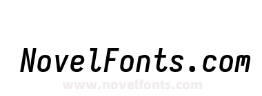Iosevka Semibold Italic