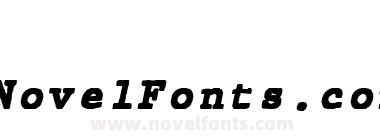 JMH Typewritermono Black Italic