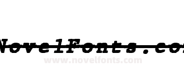JMH Typewritermono Black Over Ital