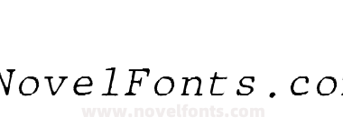 JMH Typewritermono Fine Italic