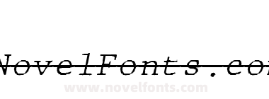 JMH Typewritermono Fine Over Itali