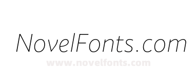 Joanna Sans Nova Thin Italic