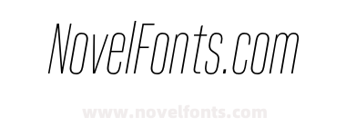 Kaneda Gothic Extra Light Italic