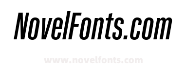 Kaneda Gothic Medium Italic