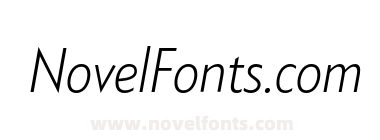 Klein Condensed Light Italic
