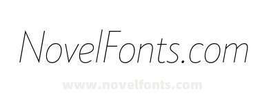 Klein Condensed Thin Italic