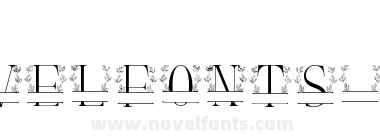 Leaves Wreath Monogram Line