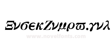 M Ma GreekS Bold Italic