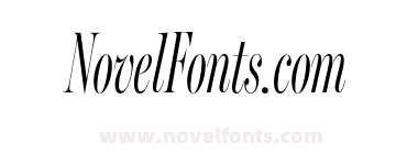 Miller Banner Extra Compressed Light Italic