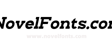 Nayanika Slab Bold Italic