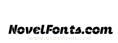 Neighbor Stencil Black Italic
