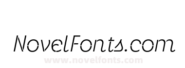 Neighbor Stencil Extralight Italic