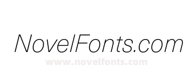 Neue Haas Unica W1G Thin Italic