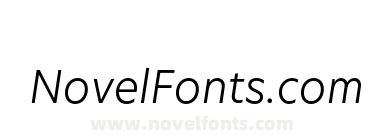 New Hero Light Italic