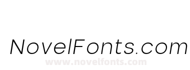 Nominee Ultra Light Italic