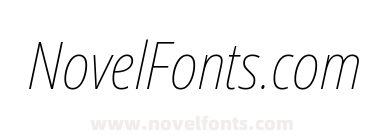 Noto Sans Condensed Thin Italic