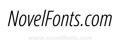Noto Sans Extra Condensed Light Italic