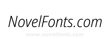 Noto Sans Semi Condensed Light Italic
