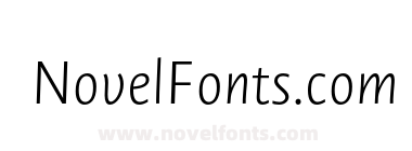 Novel Sans Pro X Light It