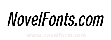 Nuber Next Bold Compressed Italic