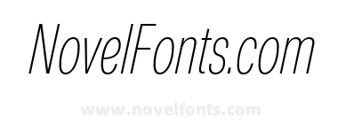 Nuber Next Extra Light Compressed Italic